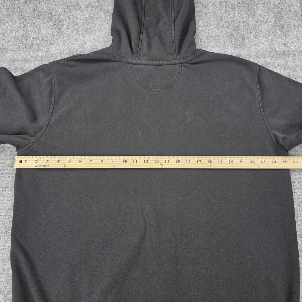 Carhartt Hoodie Mens Large Black Loose Fit EFCO Logo Fleece Pullover Workwear - Picture 4 of 16